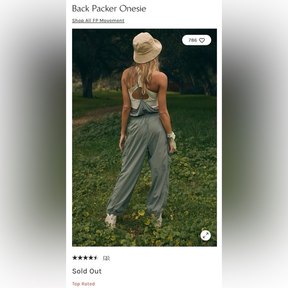 Free People Back Packer Onesie In Muted Beige.  Size M. - Picture 14 of 14